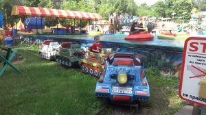 Измайловский парк. Аттракцион "Танки"