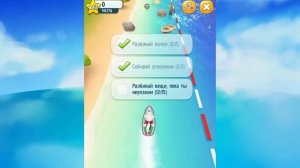 Говорящие Анжела и Том катаются на Аквабайке часть 3 - Новые рекорды