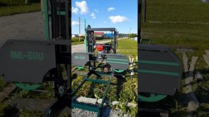 Обзор пилорамы  DML-600 с бензиновым двигателем 15 л.с
