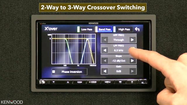 KENWOOD eXcelon 2-Way to 3 Way Crossover Switching - DDX9906XR смотреть онлайн