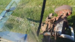 Трактор Беларус 920 косит траву на сено сегментной косилкой #vseklevo Сенокос   #синийтрактор