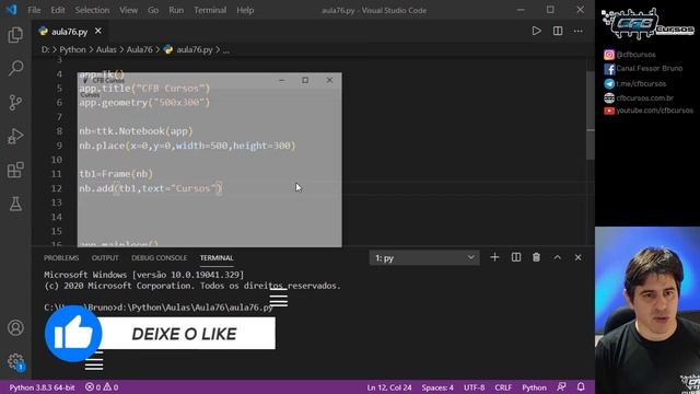 Tkinter - abas e notbook - Curso de Python #76 смотреть онлайн