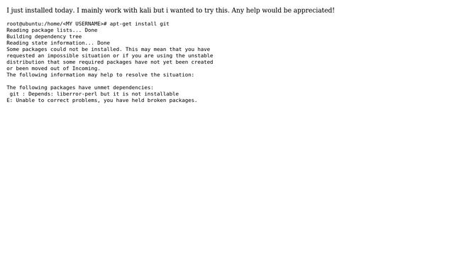 Unix & Linux: Can not install git/ not able to install any kali linux tools смотреть онлайн