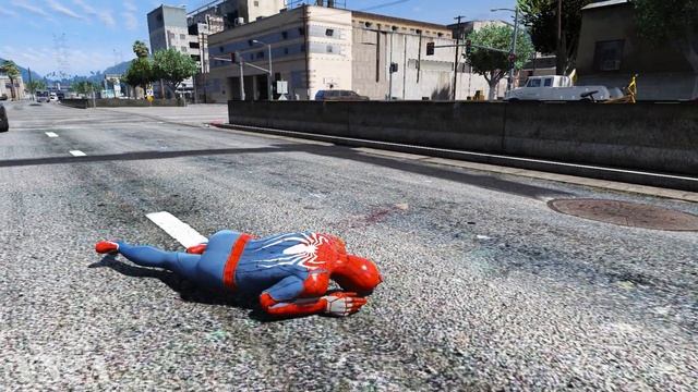 GTA 5 SpiderMan BMX Stunt Fails Episode 7 (Euphoria Physics Showcase) смотреть онлайн