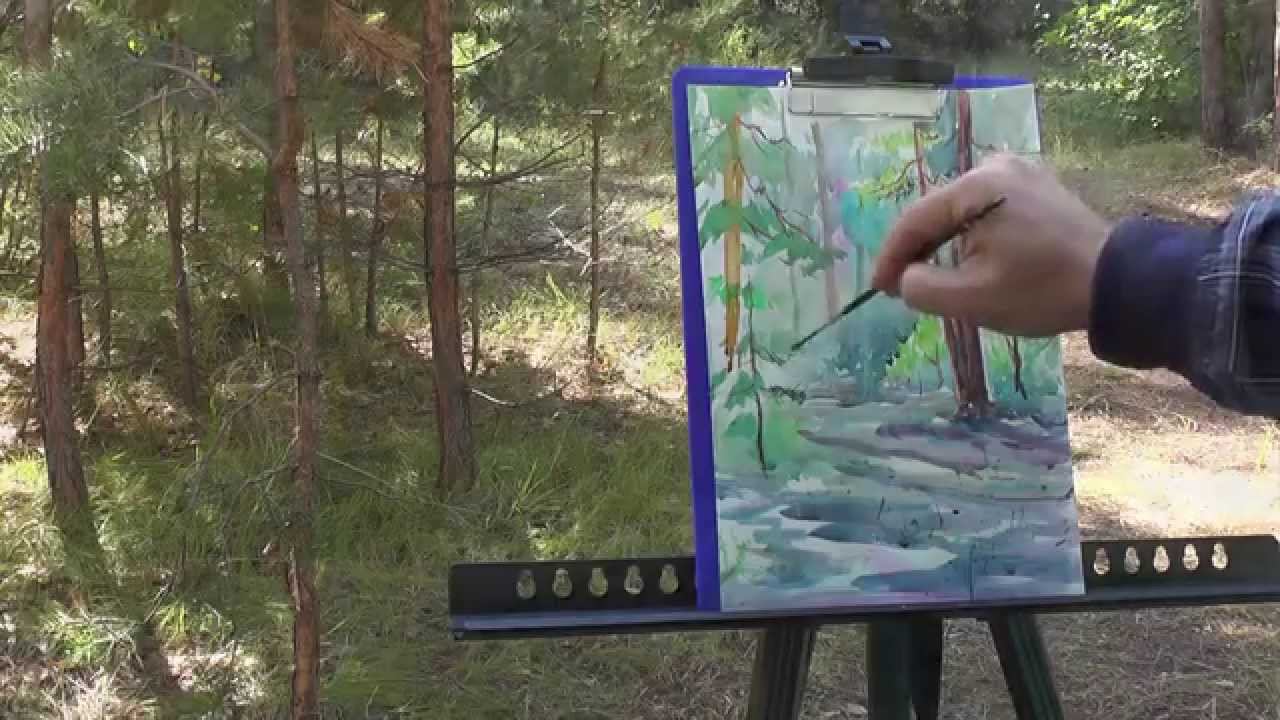 Художник и вдохновение. Размышление на пленэре. смотреть онлайн