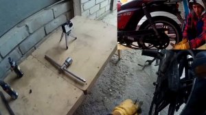 Установка заднего колеса на мопеде Racer rc-50 GS