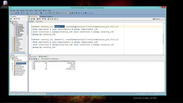 ORACLESQL12 - pierwsze podejście do group by i partition by смотреть онлайн