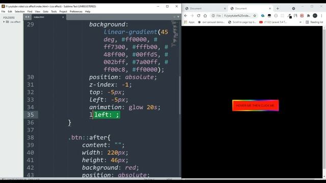 CSS button hover animation effect only using only HTML & CSS смотреть онлайн