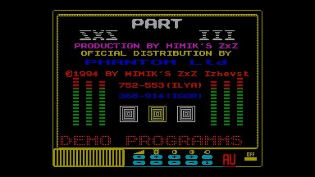 ZXZ 3 - Himik's ZxZ [#zx spectrum AY Music Demo] смотреть онлайн
