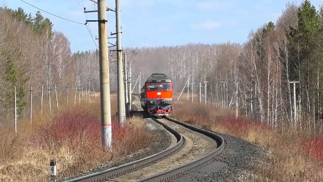 ТЭП70-0516 с пригородным поездом Екатеринбург-Пасс. — Верхний Уфалей смотреть онлайн
