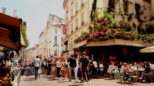 Paris, Saint Germain des Prés - Paris Walking tour [4K] смотреть онлайн