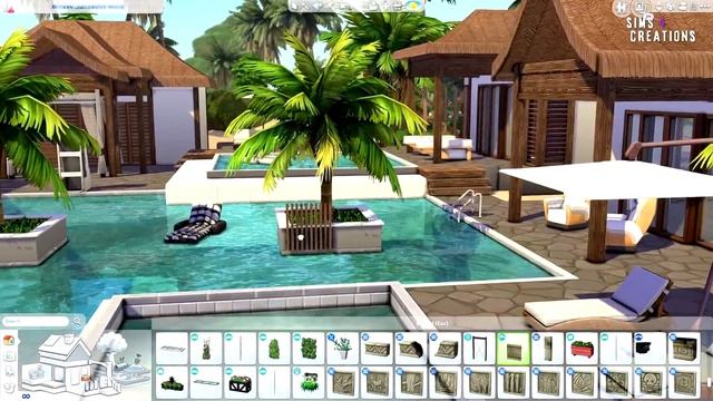 Tropical Spa ? | The Sims 4 - Speed Build (NO CC) смотреть онлайн