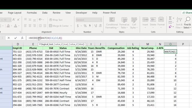 ✔️Excel MODE Function: Search the most frequent occurrence name from the dataset. смотреть онлайн