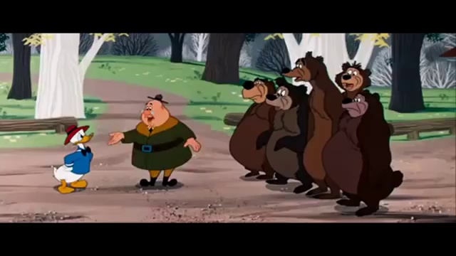 Donald Duck Cartoons Bear
