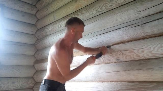 Конопатка валиком.