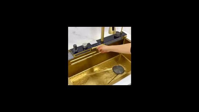 Кухонная раковина «Золотой водопад» из нержавеющей стали смотреть онлайн