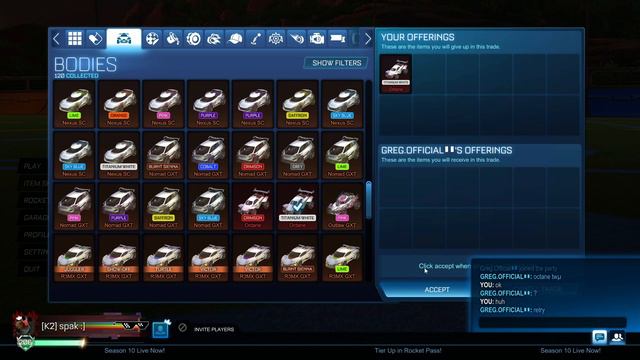 White Octane Scam In Rocket League