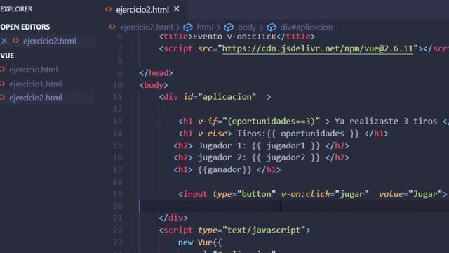 Curso de vue js | (5) | Directiva v-if y v-else en un minijuego смотреть онлайн