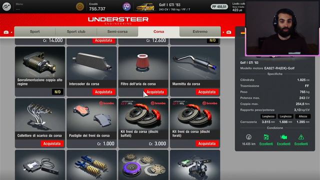 NUOVA VITA PER LA GOLF I GTI '83 GRAN TURISMO 7/ELABORIAMO UN AUTO STORICA PER RENDERLA MODERNA PS5 смотреть онлайн