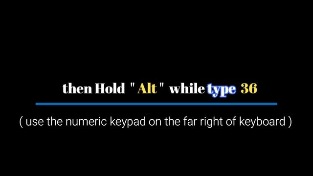 How to type Dollar Sign Currency Symbol смотреть онлайн