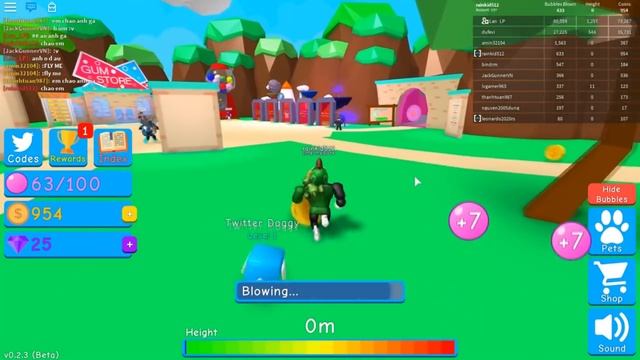 (Codes) BLOW THE SUPER BIG BUBBLE GUM UP TO THE SKY | Bubble Gum Simulator (Roblox) смотреть онлайн