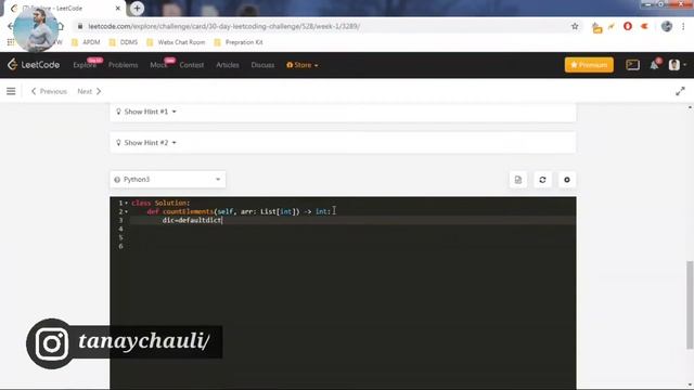 counting elements -Leetcode Problem | Asked by Amazon | Python Solution O(n) смотреть онлайн