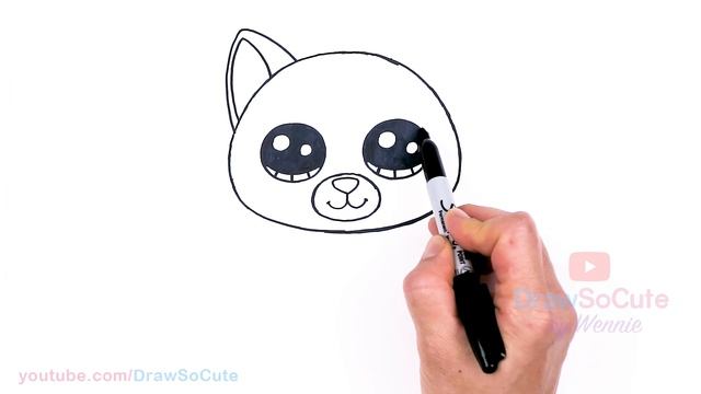 How to Draw a Cat Easy | Beanie Boos смотреть онлайн