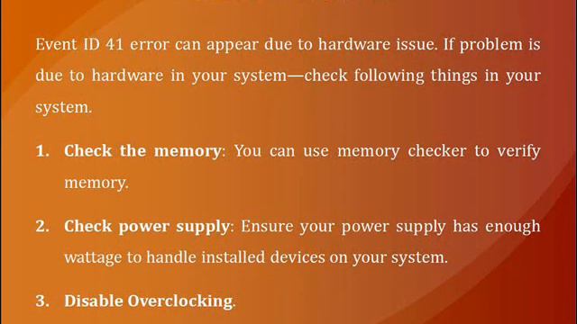 How to Fix Event ID 41 Error in Windows 7, Vista and XP смотреть онлайн