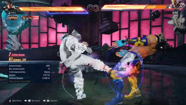 Tekken 8 - Jin Kazama 2x Omen Stance Heat Combo