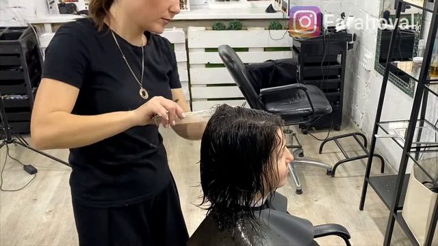 Стрижка Шегги / Самая модная небрежность / Густые волосы смотреть онлайн