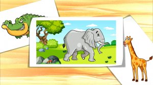 Развивающие МУЛЬТИКИ про животных для детей  ЖИВОТНЫЕ Африки Звуки животных для малышей