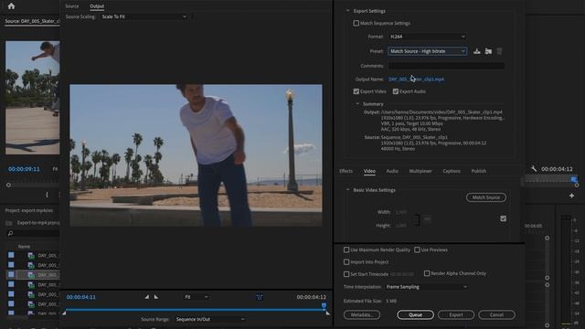 How to export to .mp4 (H.264) in Premiere Pro смотреть онлайн