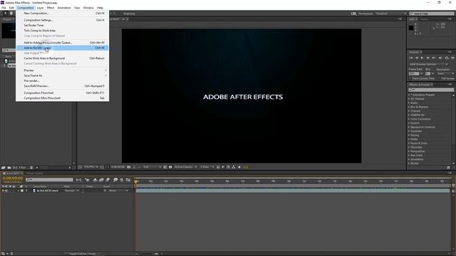 After Effects Tutorial: Export QuickTime H264 Format смотреть онлайн