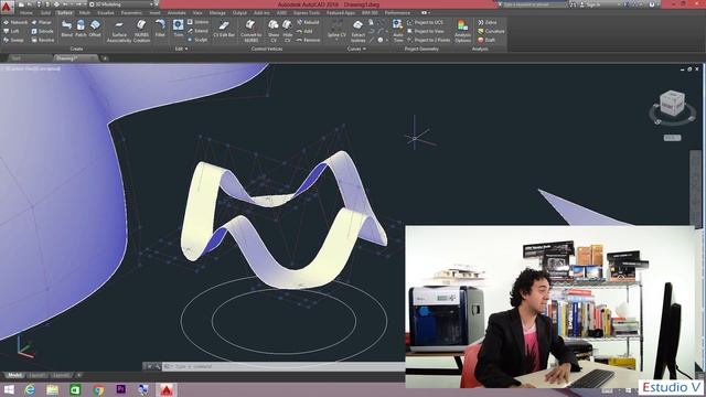Como convertir Superficies a Solidos - AutoCAD 2017 смотреть онлайн