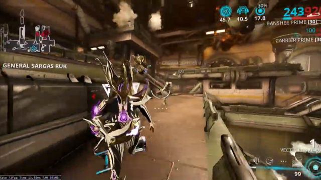 Warframe Sortie/Incursion Assassination General Sargas Ruk - Solo Banshee смотреть онлайн