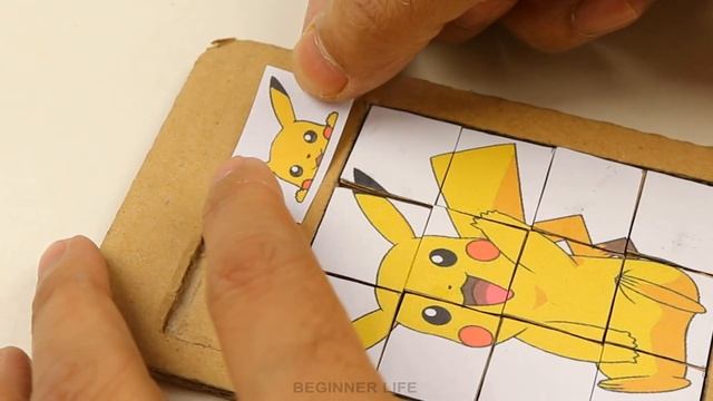 DIY How To Make Pokemon Puzzle Game from Cardboard at Home смотреть онлайн