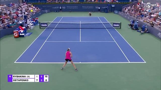 Elena Rybakina vs. Jelena Ostapenko | 2023 Cincinnati Round 2 | WTA Match Highlights смотреть онлайн