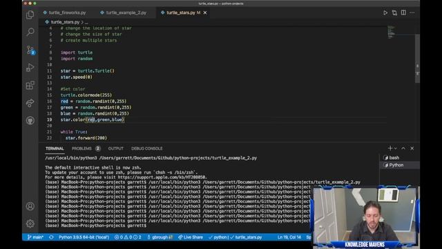 Draw Stars with Python Turtle - Full Tutorial смотреть онлайн