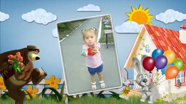 Доченьке 2 годика! Видео на заказ Слайд шоу смотреть онлайн