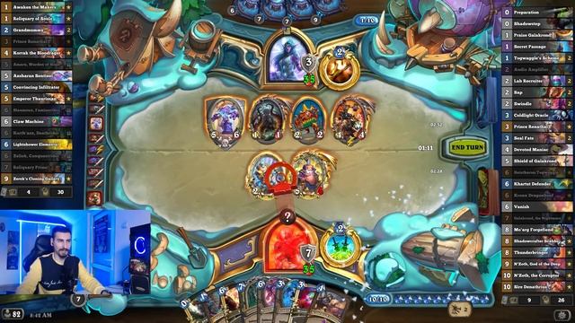 Infinite Thunderbringer Galakrond N'Zoth Rogue! How Many Horses? Titans Mini-Set | Hearthstone смотреть онлайн