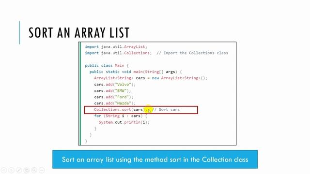 08 Array of objects - Array list - and sort using Collections смотреть онлайн