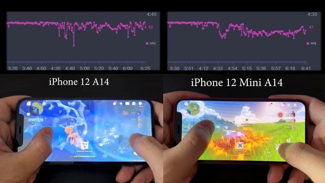 iPhone 12 vs iPhone 12 Mini Genshin Impact Gaming Test Comparison | Does size matter? смотреть онлайн