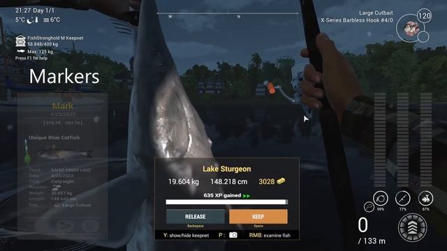 Fishing Planet SAINT CROIX LAKE Blue Catfish & Lake Sturgeon - HOTSPOT ? смотреть онлайн
