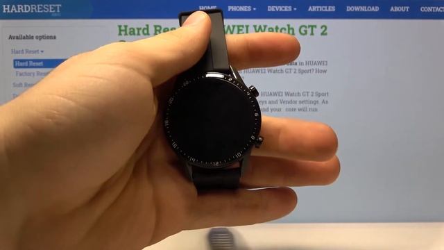 Как перезапустить часы Huawei Watch GT 2 Sport — Принудительная перезагрузка смотреть онлайн