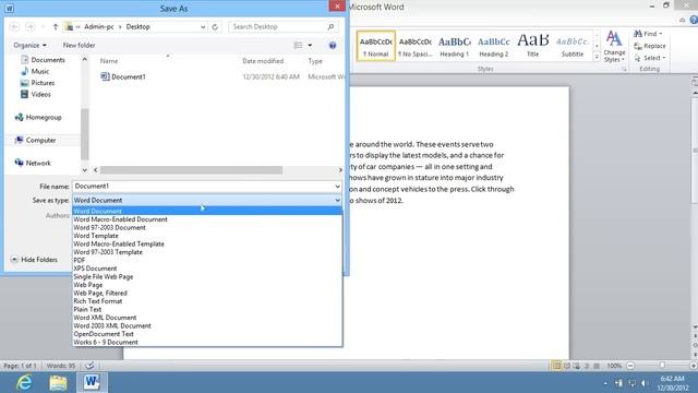 How to Save Word 2010 file as HTML смотреть онлайн
