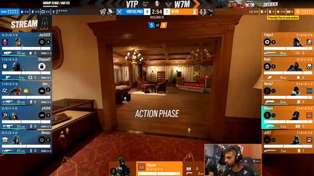 W7m vs. Virtus.Pro - Six Invitational 2024 // Group phase смотреть онлайн
