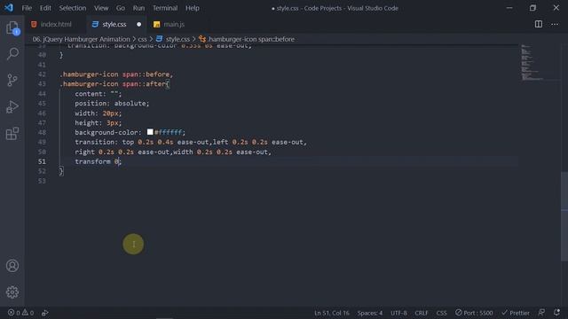 Animated Hamburger Menu Tutorial | jQuery Animations | CSS | 2021 смотреть онлайн