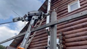 Ремонт и усиление забора (после снегопада)