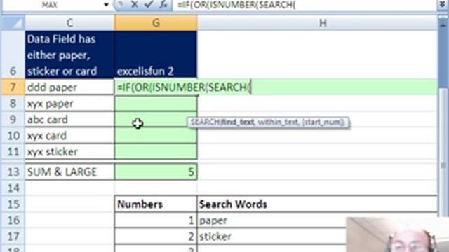 Mr Excel & excelisfun Trick 18: IF function with FIND SEARCH AND OR ISERROR & ISNUMBER functions смотреть онлайн