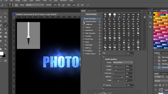 Photoshop CS6 Extended - Criando texto personalizado смотреть онлайн